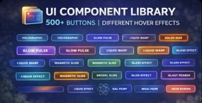 UI Component Library Interactive Button System