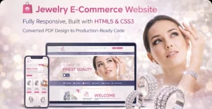Responsive Jewelry E-Commerce Website